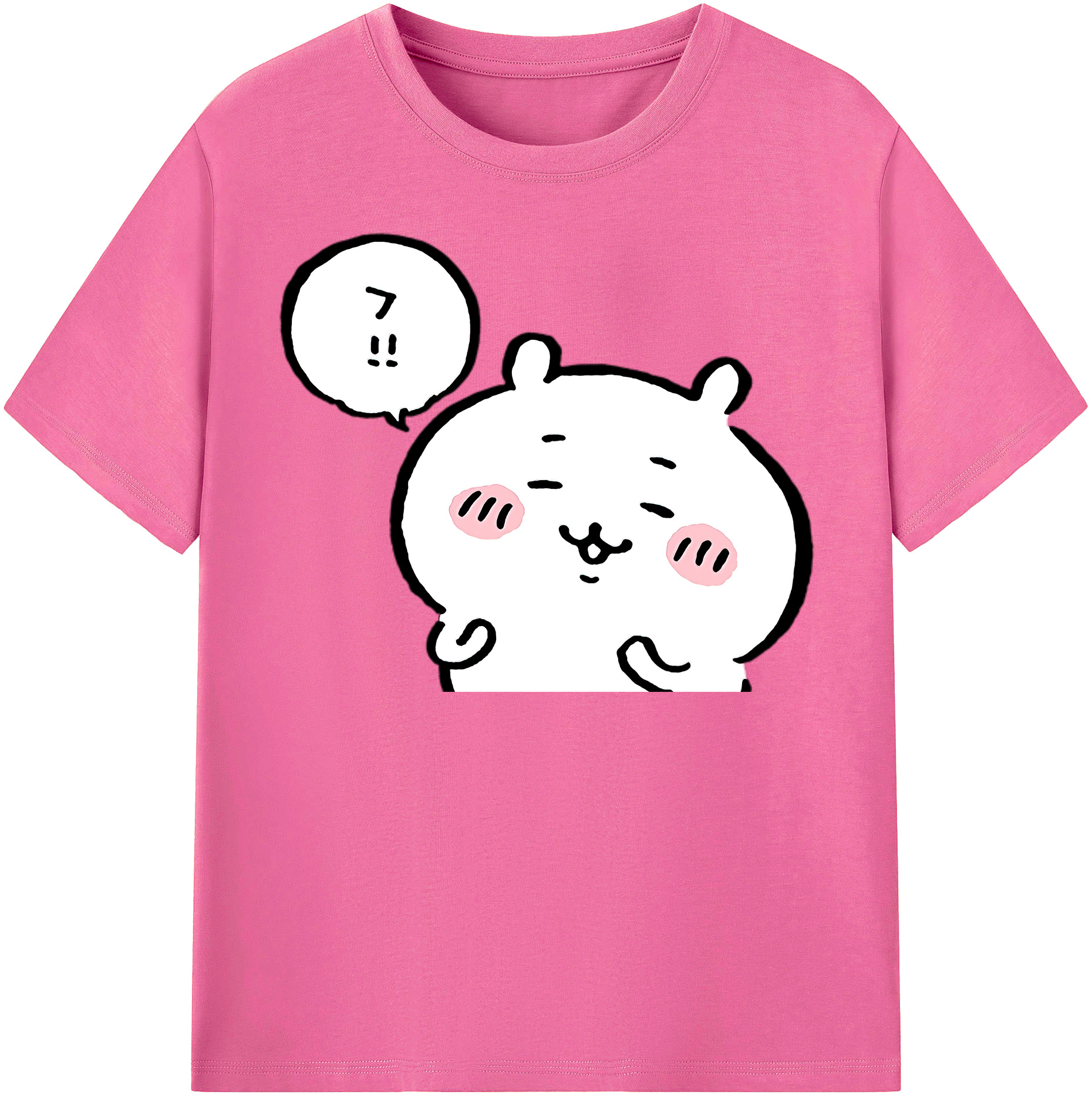 （画像用） ちいかわ ちいかわ Chii-kawa chiikawa レディースカジュアルプリントTシャツ（綿100％）